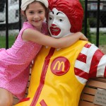 Child with Ronald Statue
